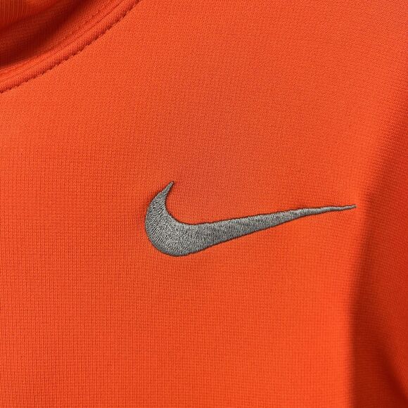 NIKE Therma Fit Hoodie Mens Medium Orange gray - Picture 9 of 16
